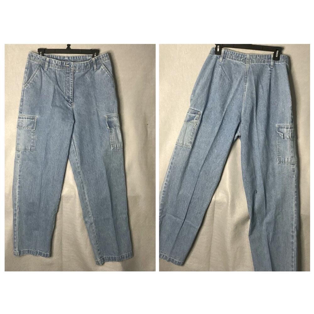 Bill Boss’s Cargo Light Wash Jeans Size 10